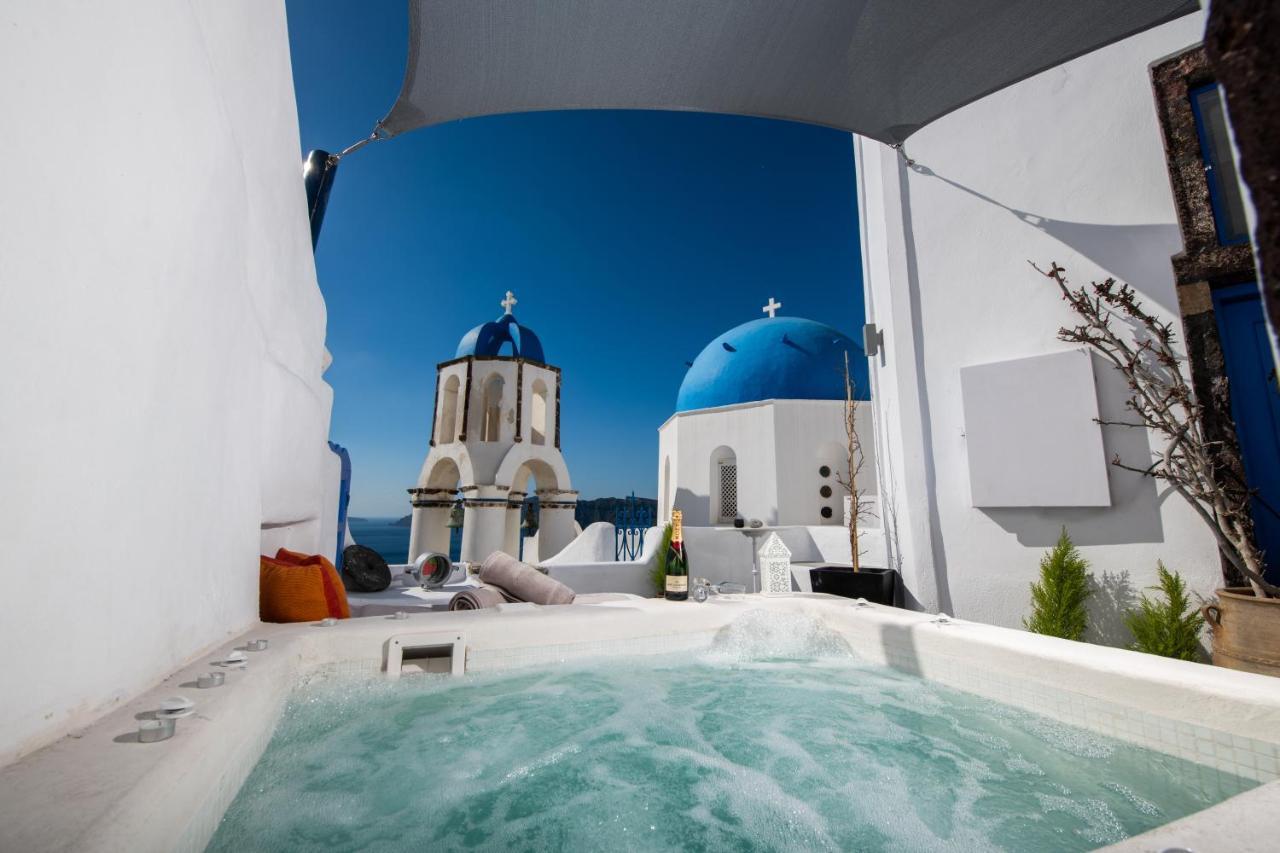 Santo Blue Horizon Blue Domes View Oía Exterior foto