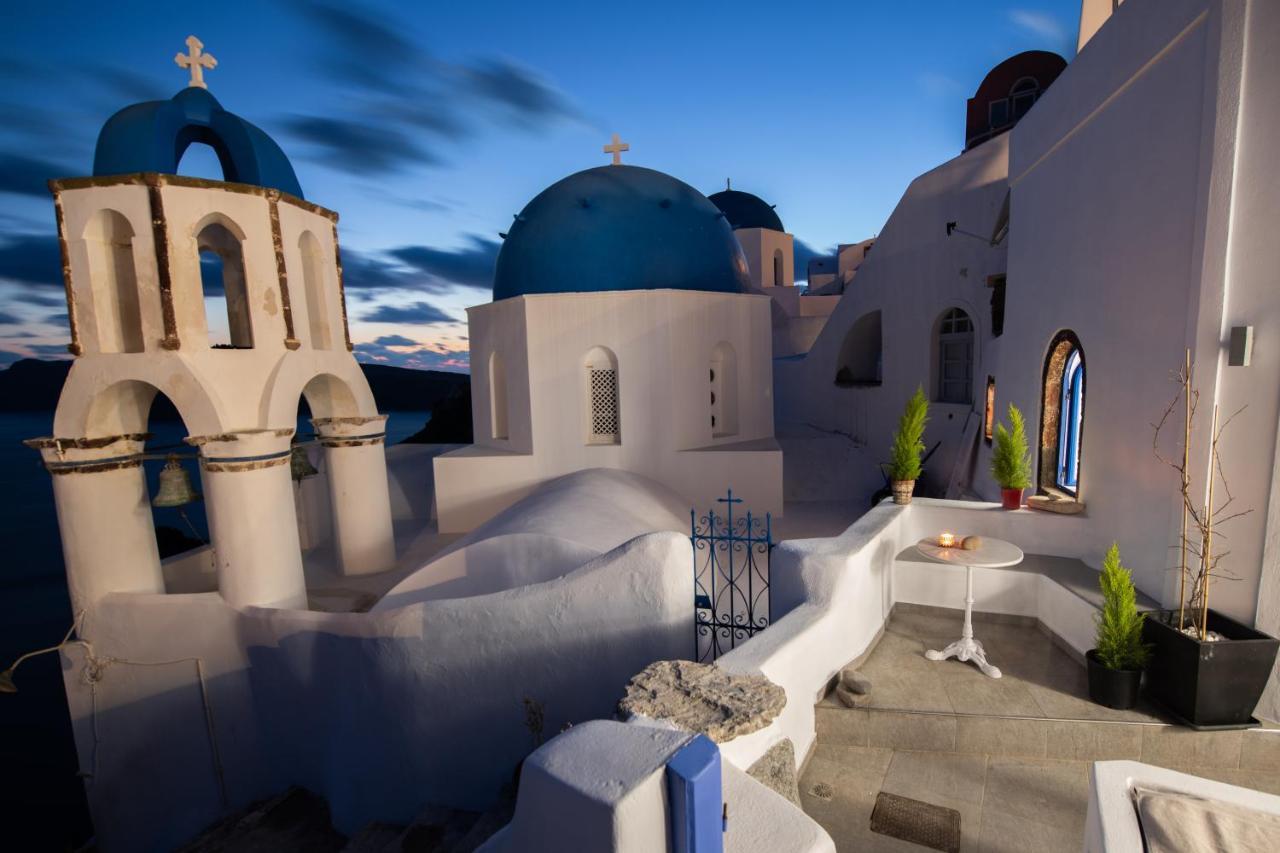 Santo Blue Horizon Blue Domes View Oía Exterior foto